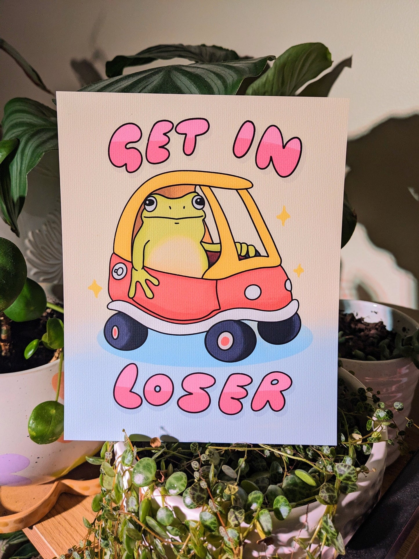 Get In, Loser Frog Print