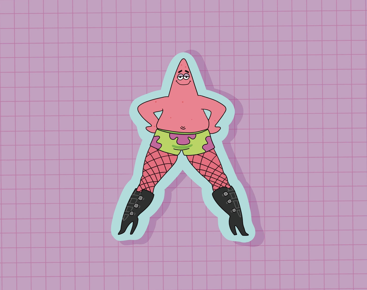 Starfish in Heels Sticker OR Magnet | Die Cut | Waterproof Vinyl