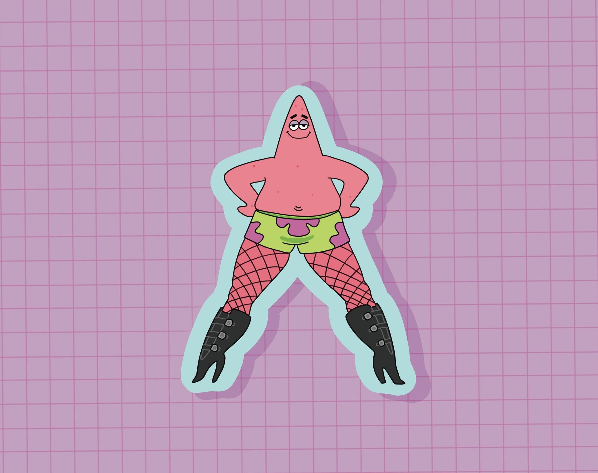 Starfish in Heels Sticker OR Magnet | Die Cut | Waterproof Vinyl