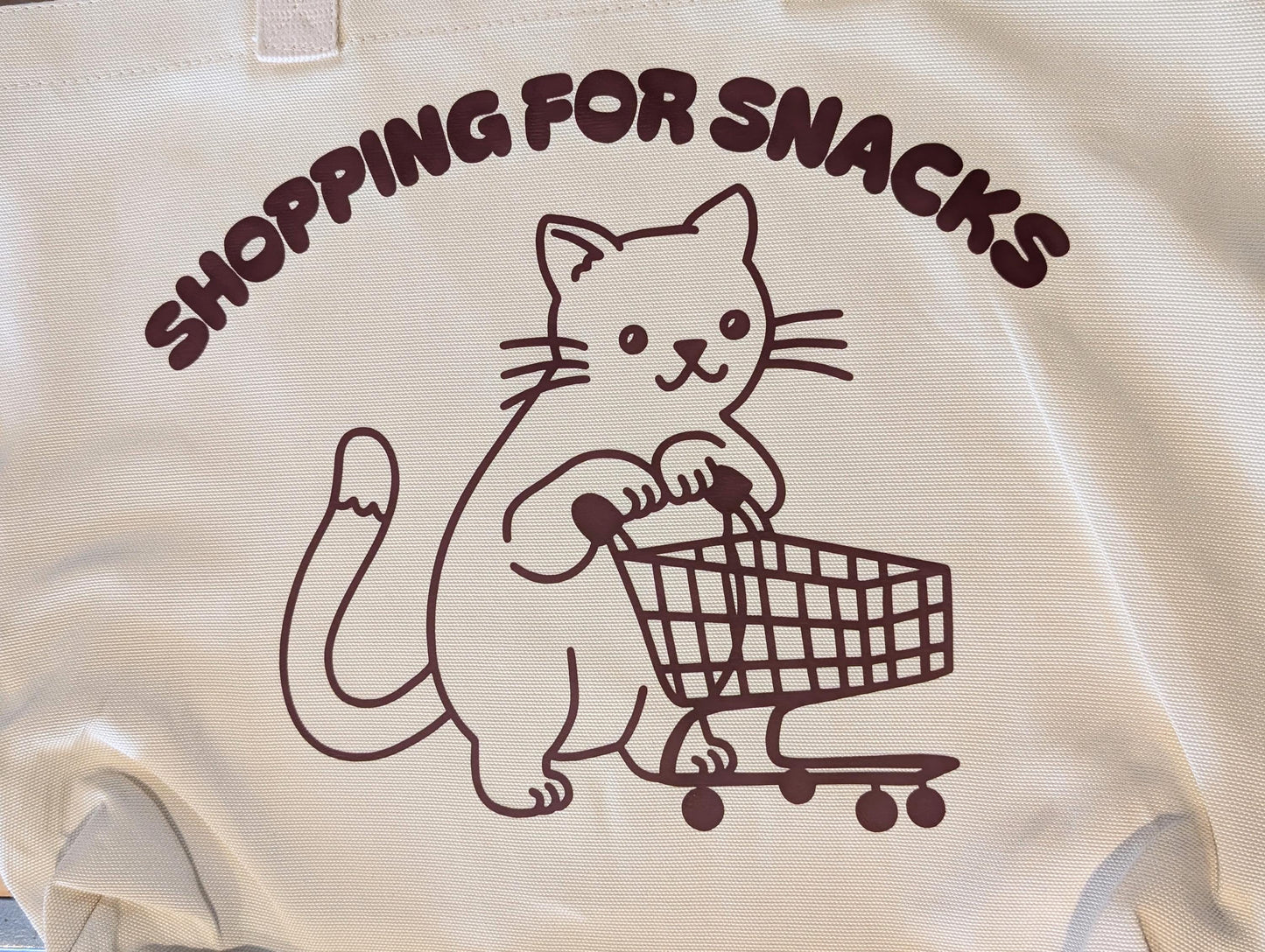 Shopping For Snacks Cat Tote Bag